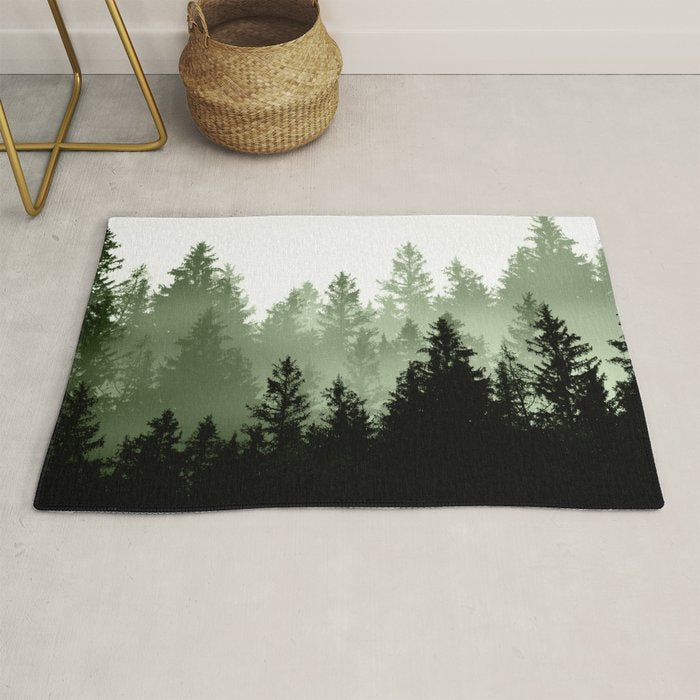 Green Forest Dream #1 #decor #art #society6 Rug Gallery Image 1