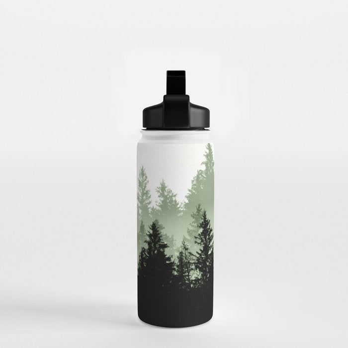 Green Forest Dream #1 #decor #art #society6 Water Bottle Gallery Image 2