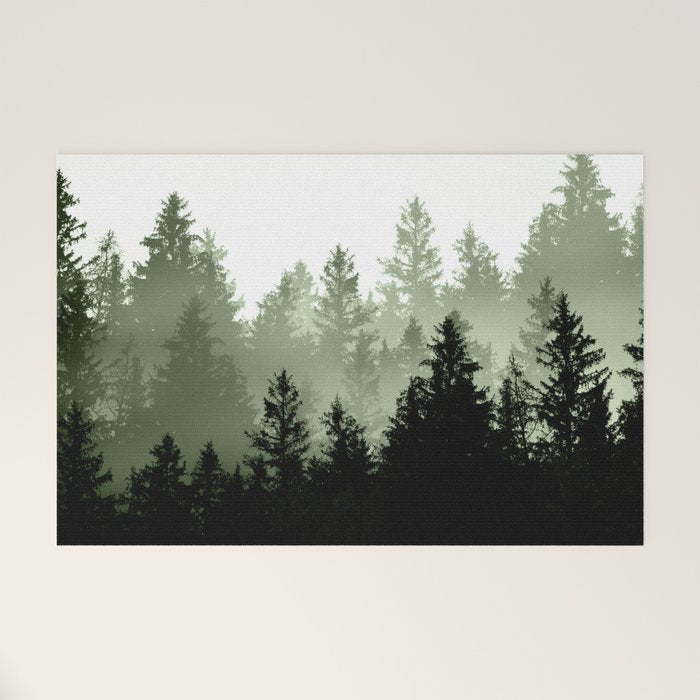 Green Forest Dream #1 #decor #art #society6 Welcome Mat Gallery Image 1