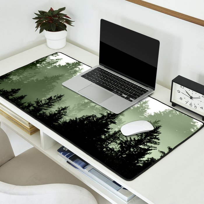 Green Forest Dream #1 #decor #art #society6 Desk Mat Gallery Image 2