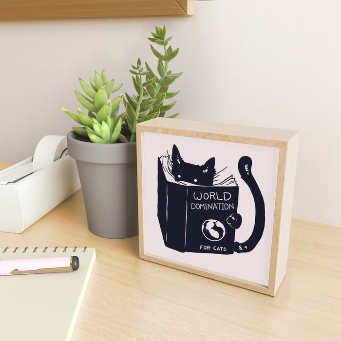 World Domination For Cats Mini Art Print Gallery Image 2