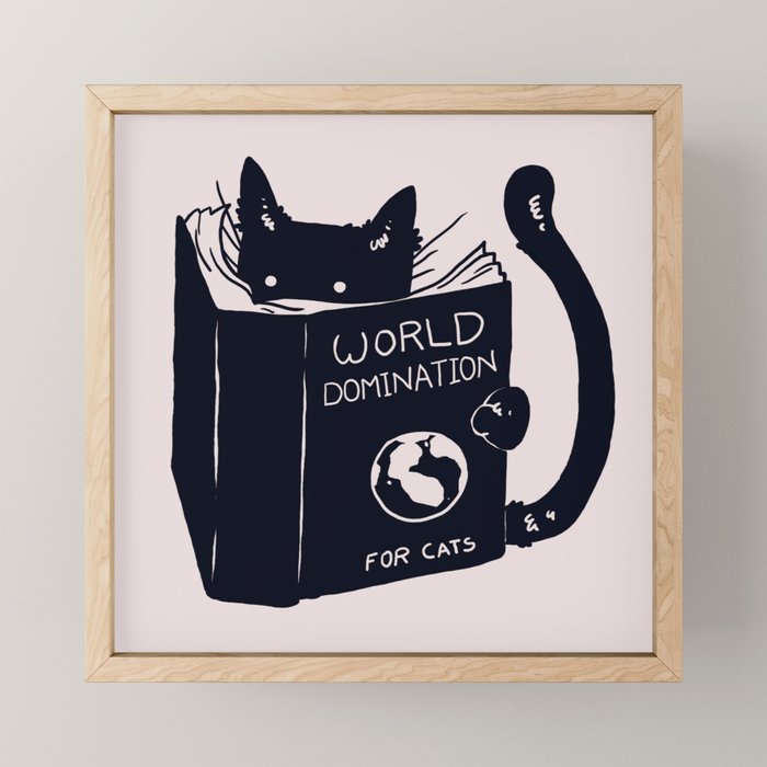 World Domination For Cats Mini Art Print Gallery Image 1