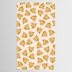 Pale Blush and Mustard Wispy Leaves Contemporary Pattern Tablecloth Gallery Image 2