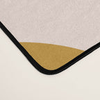 Pale Blush and Mustard Wispy Leaves Contemporary Pattern Desk Mat Gallery Image 4