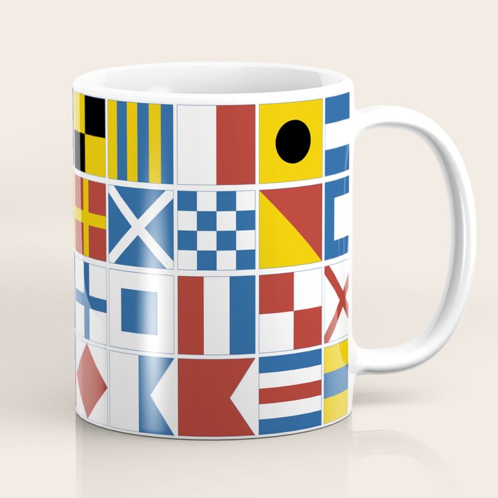 Nautical Flags Coffee Mug Gallery Image 1