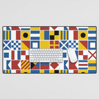 Nautical Flags Desk Mat Gallery Image 1