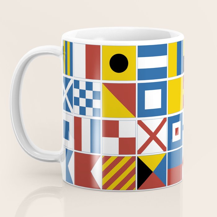 Nautical Flags Coffee Mug Gallery Image 3