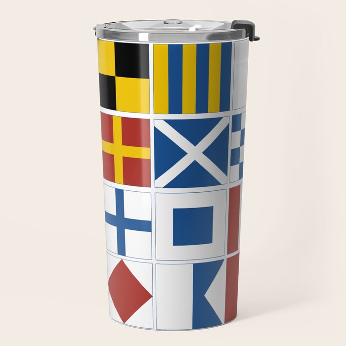 Nautical Flags Travel Mug Gallery Image 2