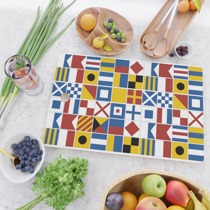 Nautical Flags Cutting Board Gallery Image 2