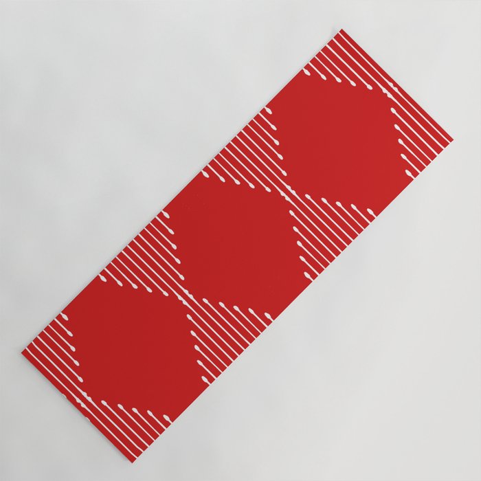 Geo (Red) Yoga Mat Gallery Image 1