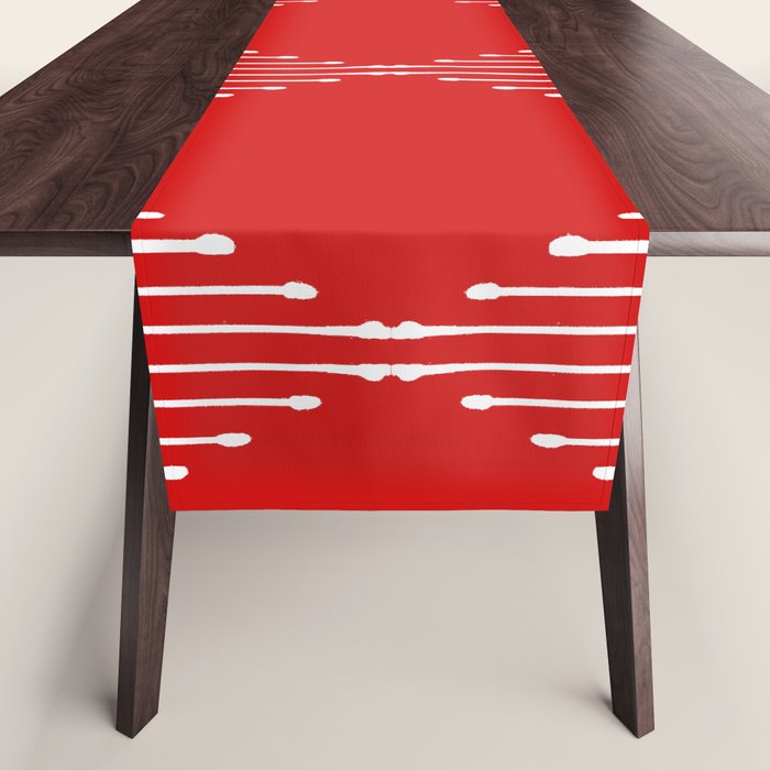 Geo (Red) Table Runner Gallery Image 1