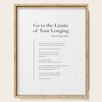 Go to the Limits of Your Longing by Rainer Maria Rilke Serving Tray Gallery Image 1