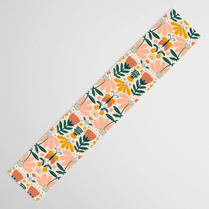 Pretty Floral - Earth Colors Table Runner Gallery Image 3