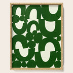 Abstract024-green Serving Tray Gallery Image 1