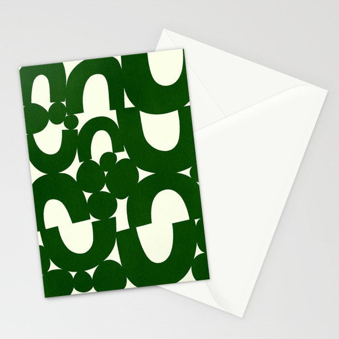 Abstract024-green Stationery Card Gallery Image 2