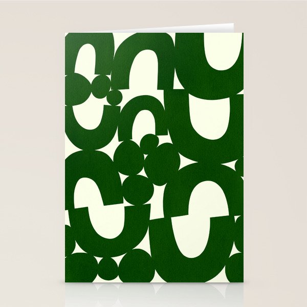 Abstract024-green Stationery Card Gallery Image 1