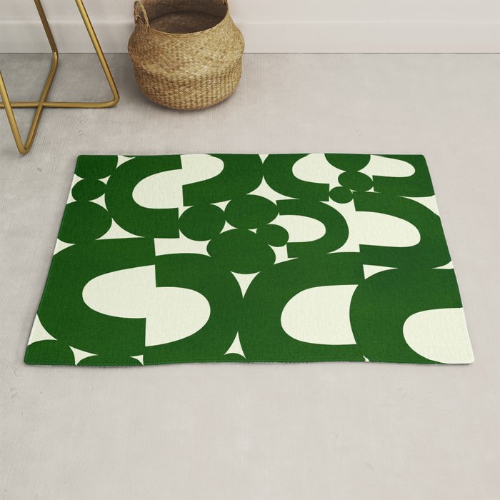 Abstract024-green Rug Gallery Image 1