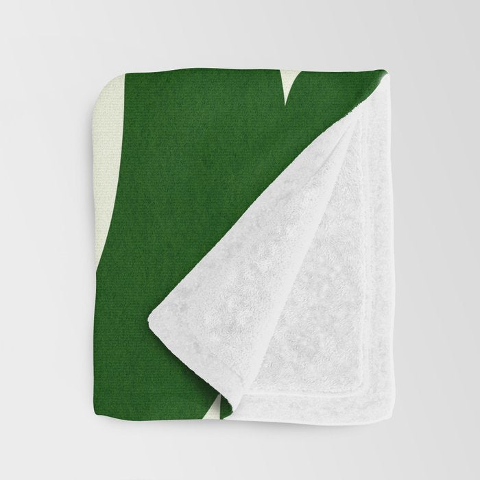 Abstract024-green Throw Blanket Gallery Image 3