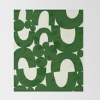 Abstract024-green Throw Blanket Gallery Image 2