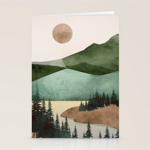 Abstract Art Landscape 16 Stationery Card Gallery Image 2