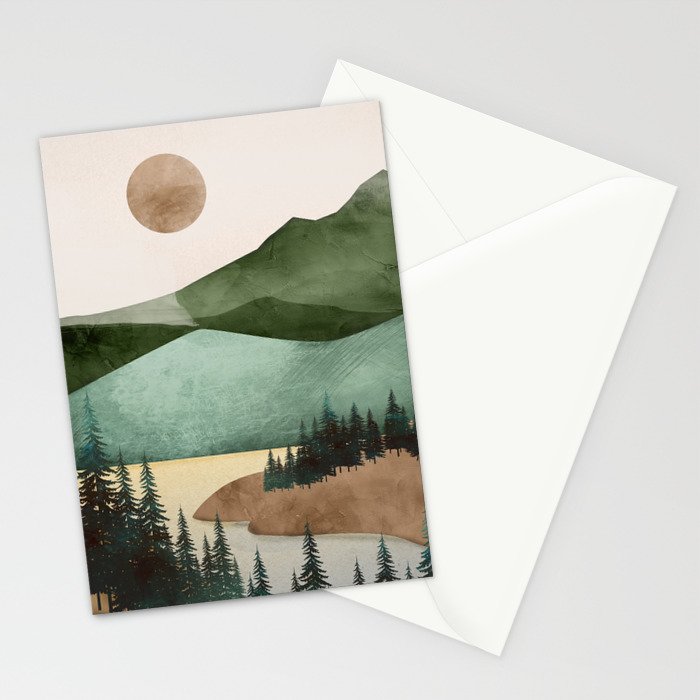 Abstract Art Landscape 16 Stationery Card Gallery Image 2