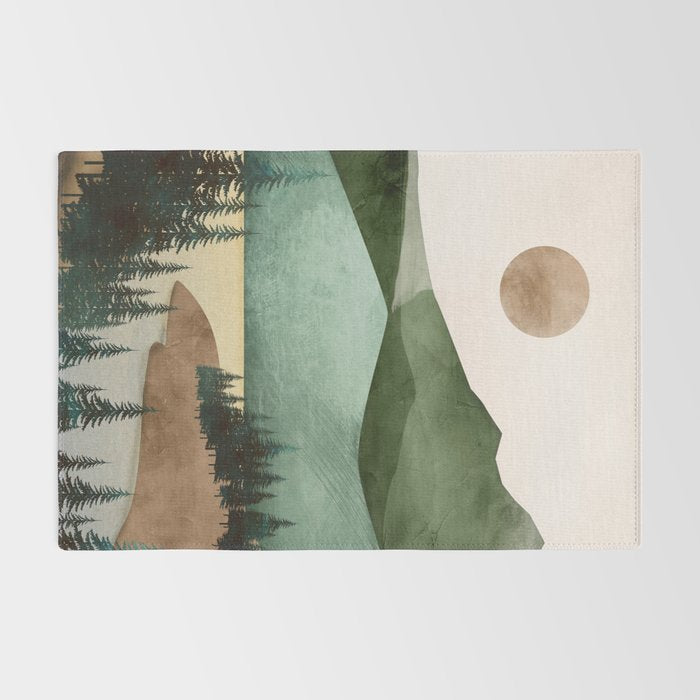 Abstract Art Landscape 16 Rug Gallery Image 2