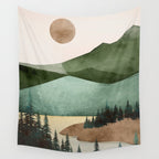 Abstract Art Landscape 16 Wall Tapestry Gallery Image 4