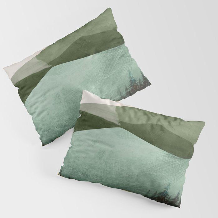 Abstract Art Landscape 16 Pillow Sham Gallery Image 3