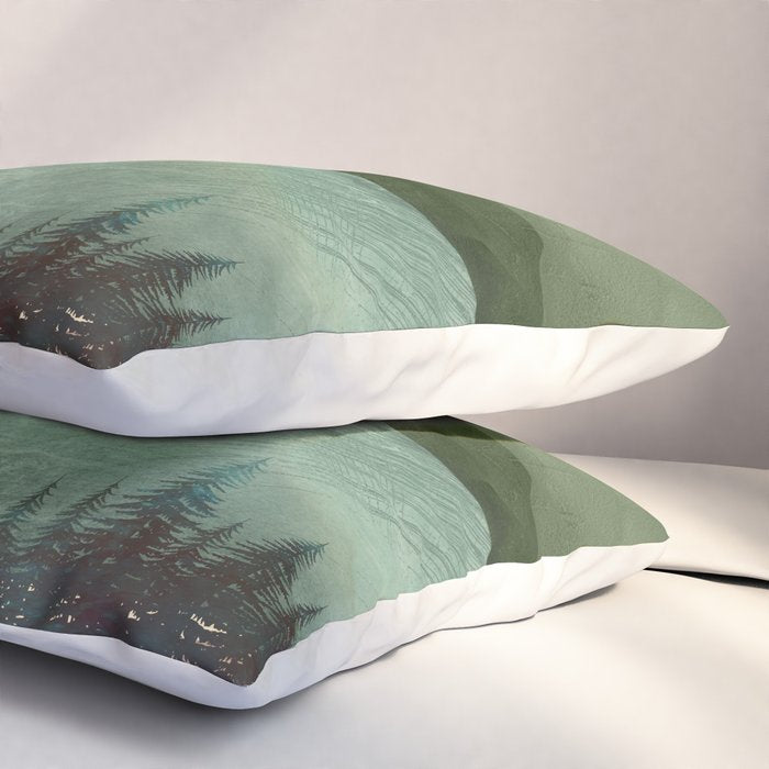 Abstract Art Landscape 16 Pillow Sham Gallery Image 3