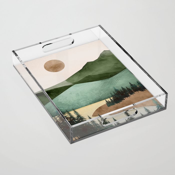 Abstract Art Landscape 16 Acrylic Tray Gallery Image 1
