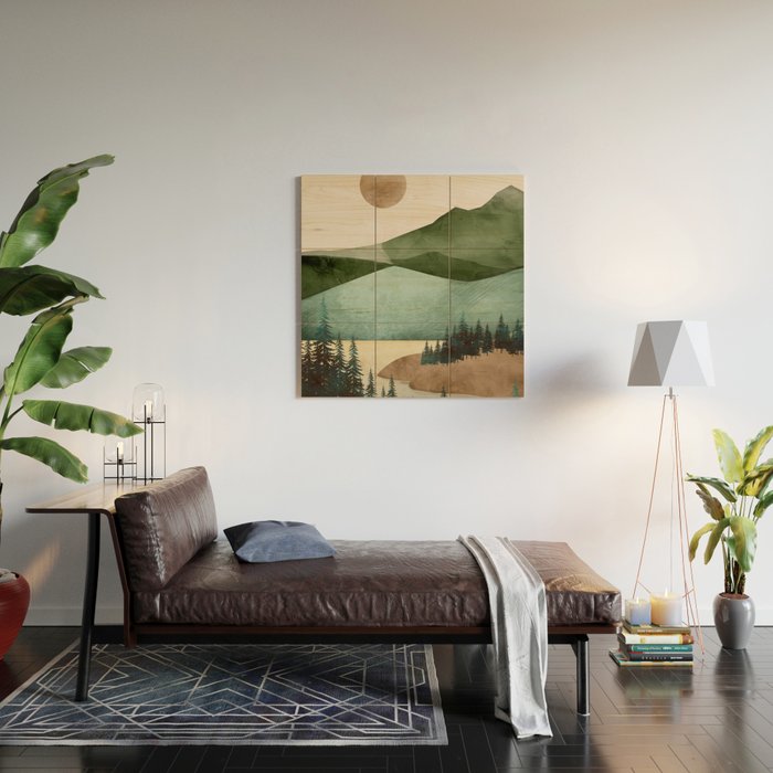 Abstract Art Landscape 16 Wood Wall Art Gallery Image 2