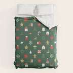 Geometric christmas decoration pattern Comforter Gallery Image 6