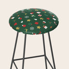 Geometric christmas decoration pattern Stool Gallery Image 2