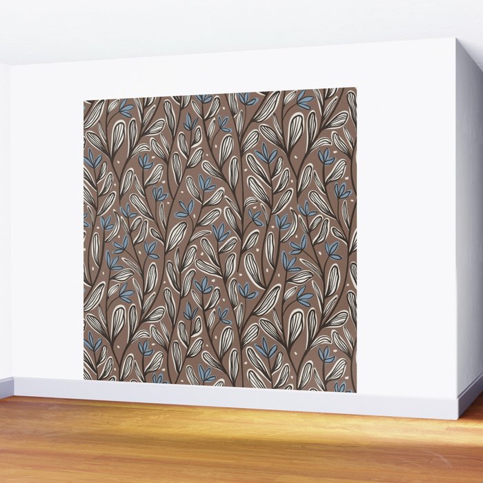 Autumn Florals #1 Wall Mural Gallery Image 2