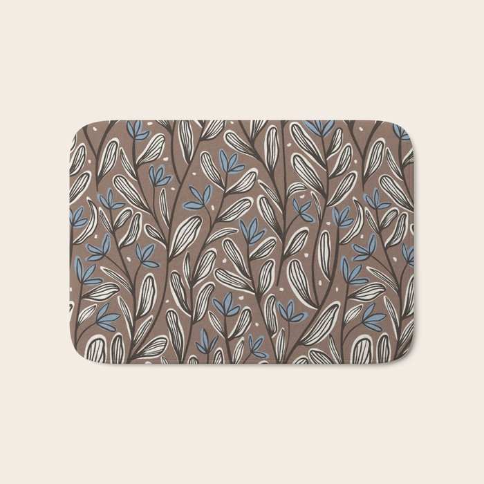 Autumn Florals #1 Bath Mat Gallery Image 1