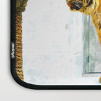 94 Tropical, Greece Architecture Buildings Tiger Wild Cat Watercolor Palm Travel Bohemian Painting Laptop Sleeve Gallery Image 3