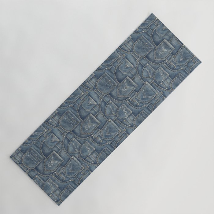 Jean Pockets - medium denim blue Yoga Mat Gallery Image 1