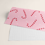 Christmas Candy Cane Pink Wrapping Paper Gallery Image 2