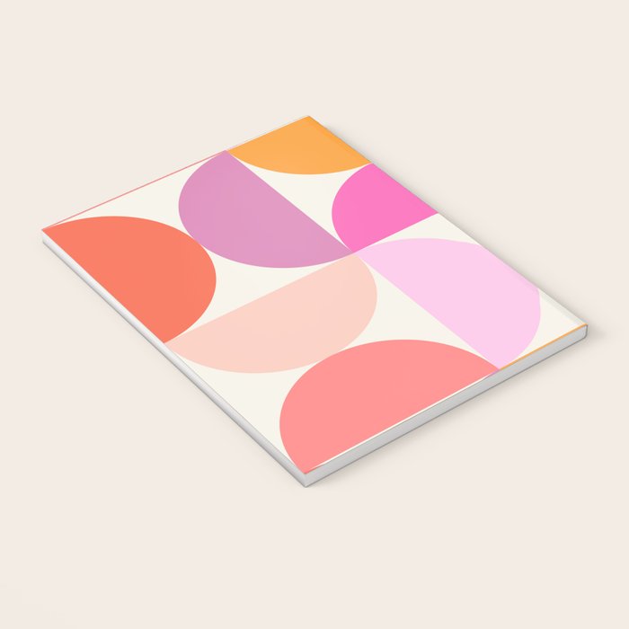 Mid Century Modern Shapes - Pink Notebook Gallery Image 3