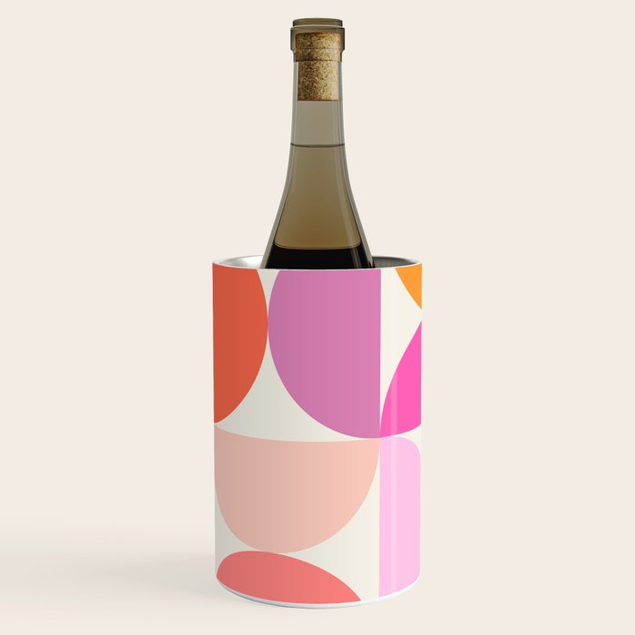 Mid Century Modern Shapes - Pink Wine Chiller Gallery Image 2