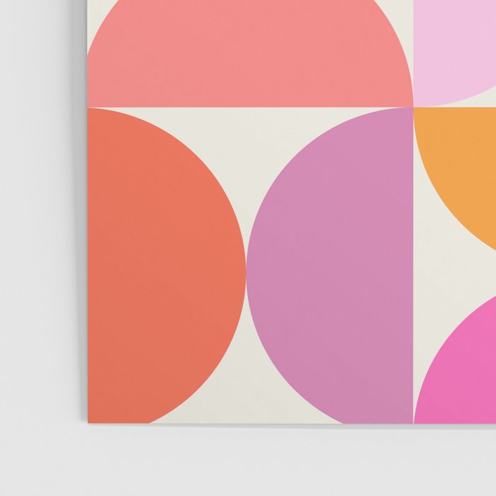 Mid Century Modern Shapes - Pink Poster Gallery Image 3