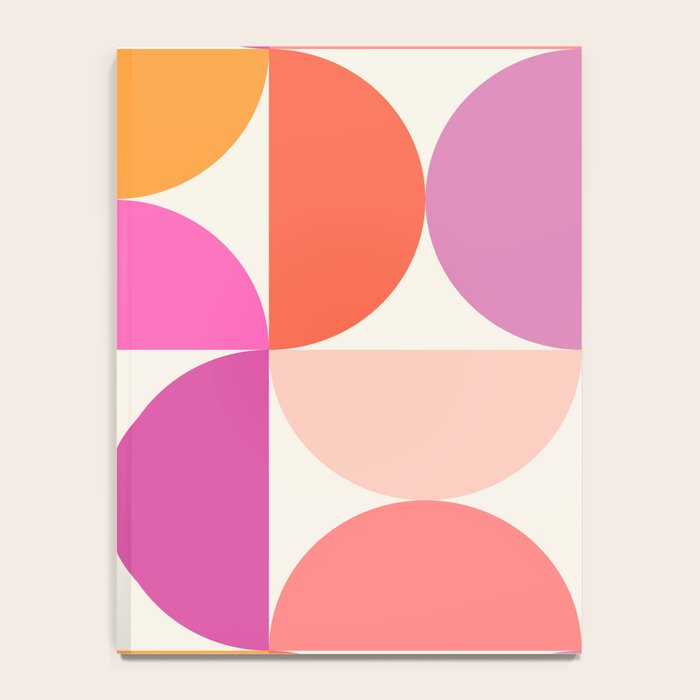Mid Century Modern Shapes - Pink Notebook Gallery Image 4
