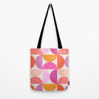 Mid Century Modern Shapes - Pink Tote Bag Gallery Image 2