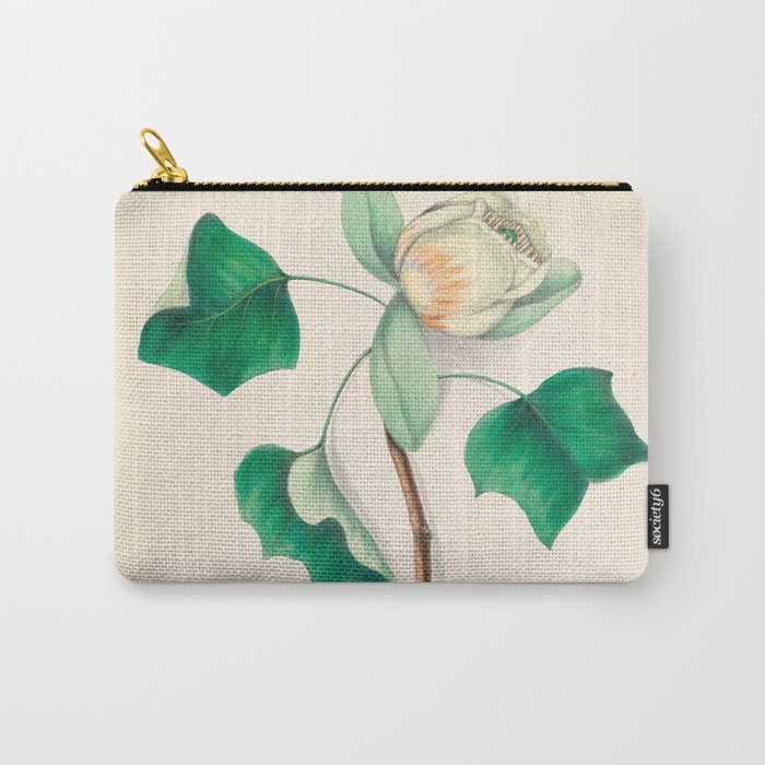 Tulip-tree blossom by Clarissa Munger Badger, 1859 (benefitting The Nature Conservancy) Carry All Pouch Gallery Image 1
