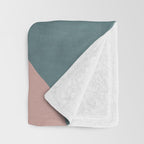 Abstract Earth 1-1 - Painted Shapes Throw Blanket Gallery Image 3