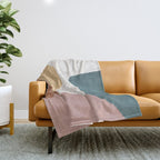 Abstract Earth 1-1 - Painted Shapes Throw Blanket Gallery Image 1