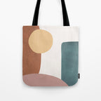 Abstract Earth 1-1 - Painted Shapes Tote Bag Gallery Image 1