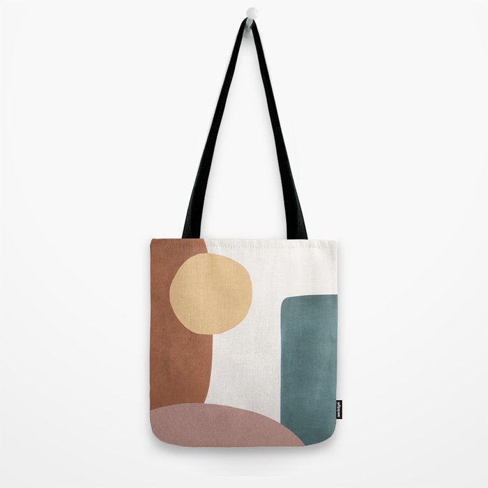 Abstract Earth 1-1 - Painted Shapes Tote Bag Gallery Image 2