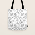 Fun geometric doodle shape art pattern Tote Bag Gallery Image 1