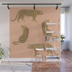 sunset leopards Wall Mural Gallery Image 1